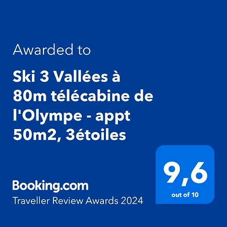 3 Vallees A 80m Telecabine De L'olympe - 50m2, 6 Pers 3etoiles Apartment Brides-les-Bains